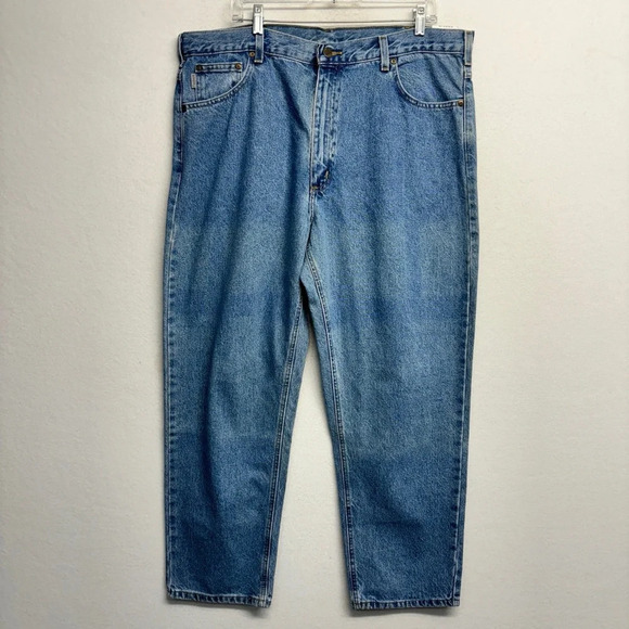 NWT Carhartt Irregular B17STW Relaxed Fit 40x30 Blue Jeans - Picture 1 of 7